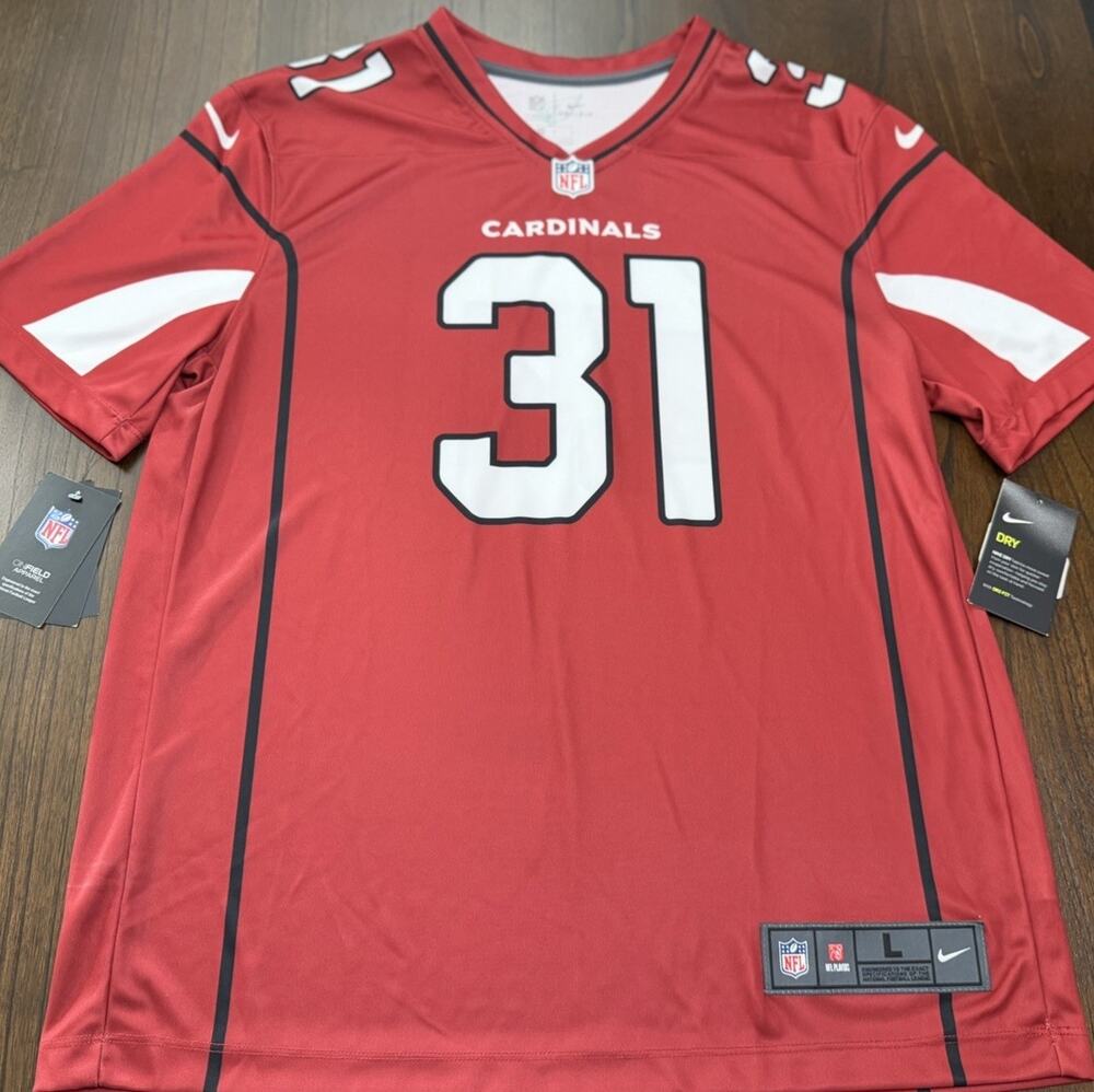 Nike NFL Arizona Cardinals David Johnson On Field Jersey Large L Dri-Fit NWT